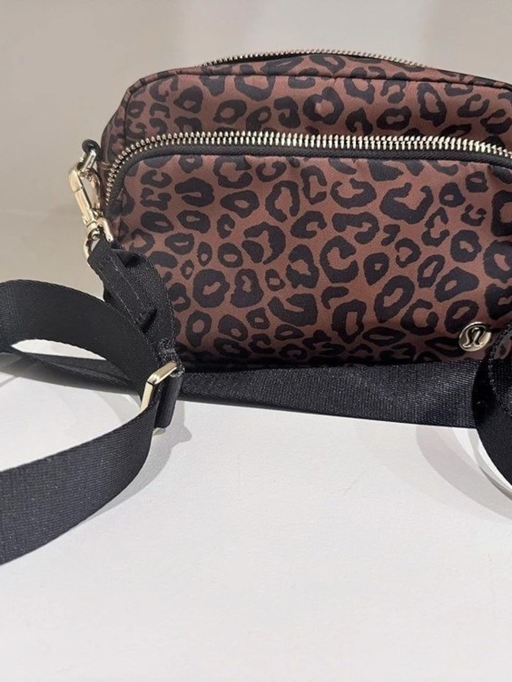 lululemon Everywhere Belt Bag Leopard Print Crossbody Bag